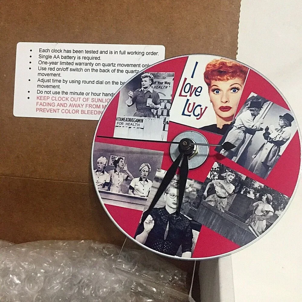 I Love Lucy Table Clock CD DVD Stand Rare HMD Collectible Lucille Ball 1950s TV